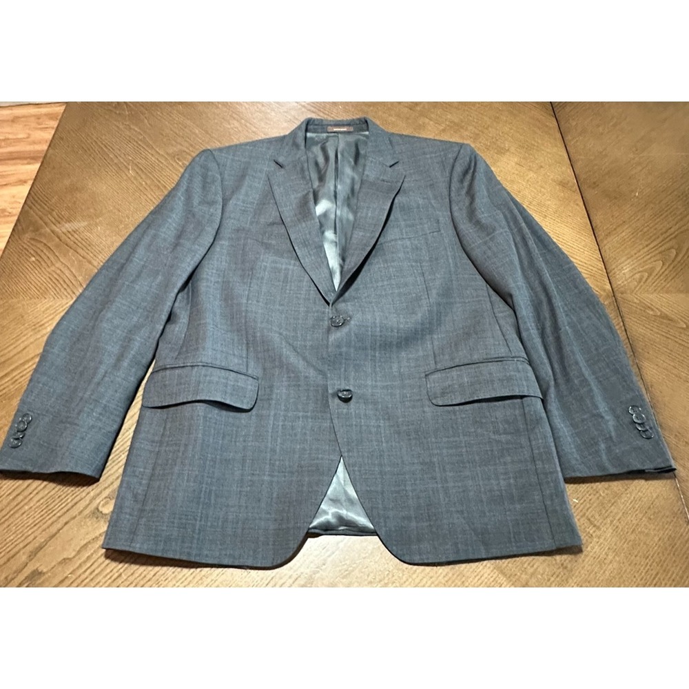 Peter Millar Blazer Mens 42S 2 Button Gray‎ Sport Coat Suit Jacket 100% Wool